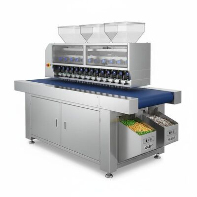 Многоцелевой цветный сортировщик для пищевой, минеральной и перерабатывающей промышленности.