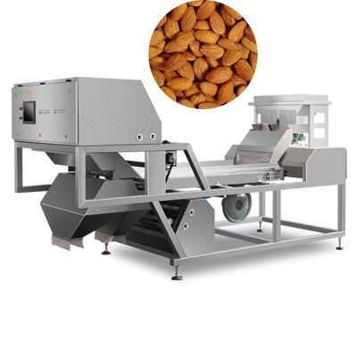 Belt-Type Color Sorter for Nuts, Peanuts, Almonds, Pistachios.