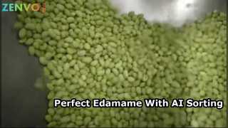 Небольшой сортировщик цвета ленточного типа Fresh Edamame с искусственным интеллектом.